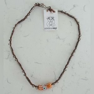 NWT! JONAS & MUSE HANDMADE STONE NECKLACE.